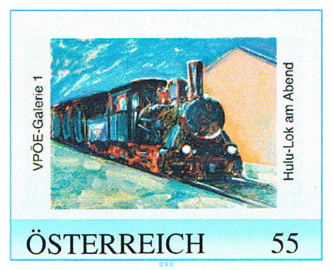 Briefmarke mit Hulu-Motiv